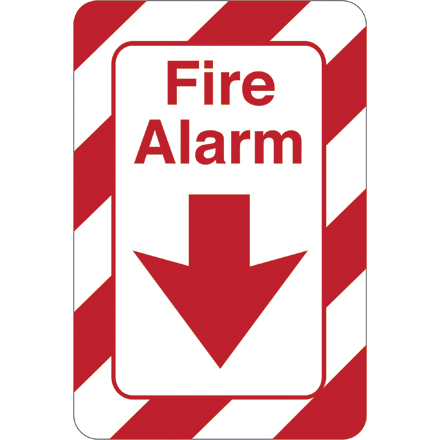 Fire Alarm 9 x 6" Facility Sign